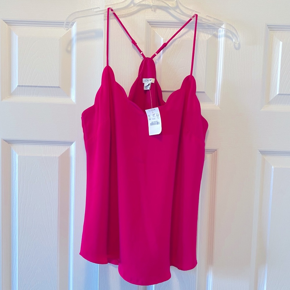 Jcrew scalloped cami NWT